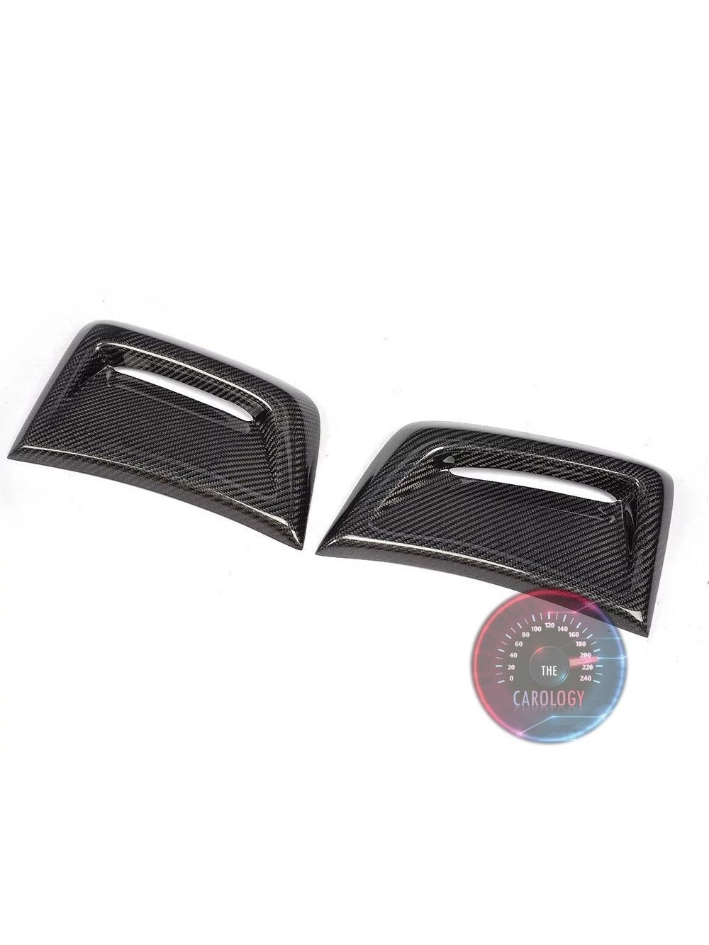 Mercedes W204 front bumper Air vent cover - Carbon fiber