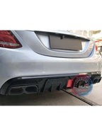 Mercedes W205 rear bumper diffuser