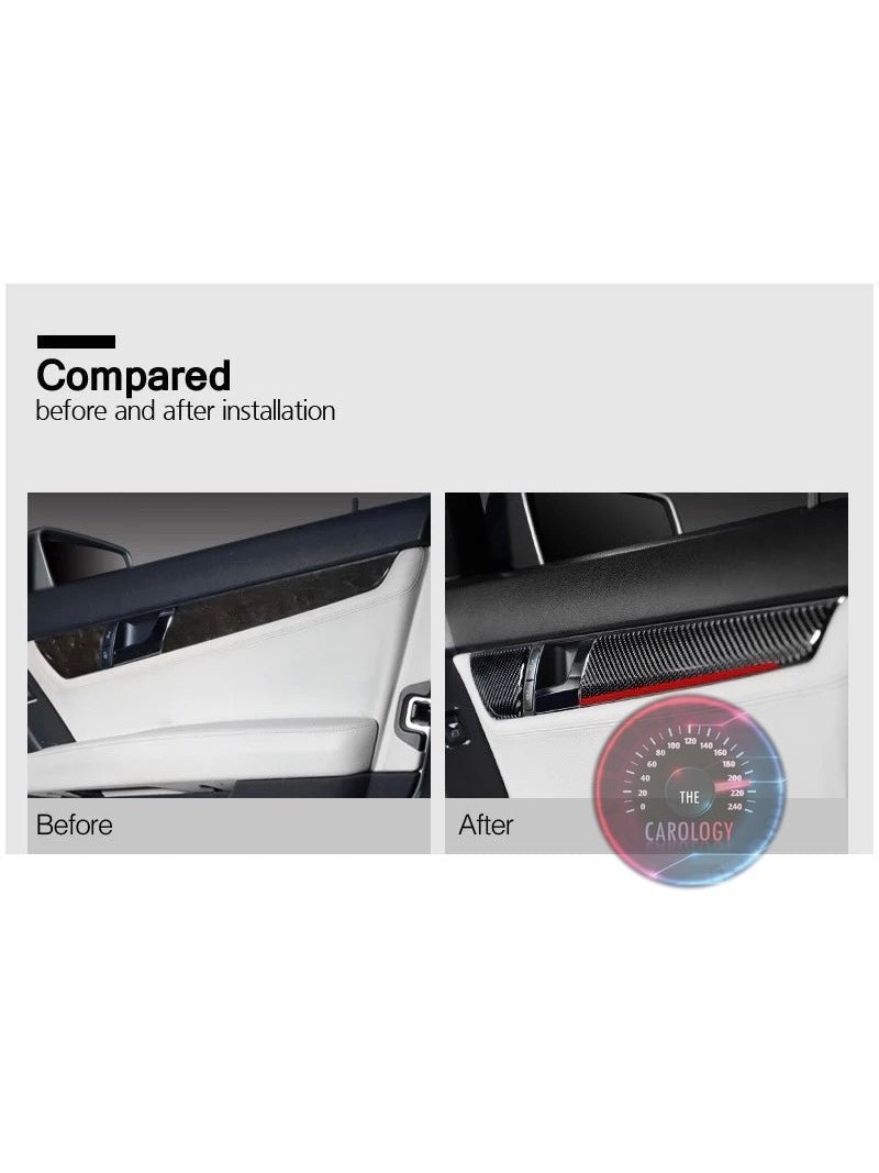 Mercedes W204 Door panel carbon fiber trim - The Carology