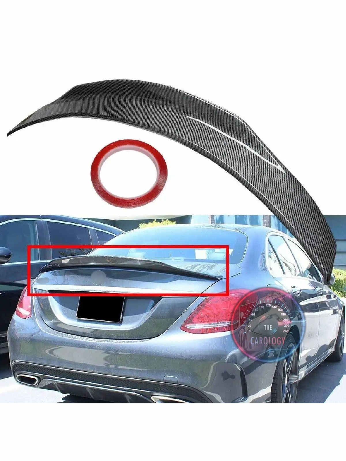 Mercedes W205 C class Ducktail Spoiler
