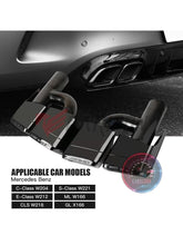 AMG Chrome 304 W204-W212 Muffler tips