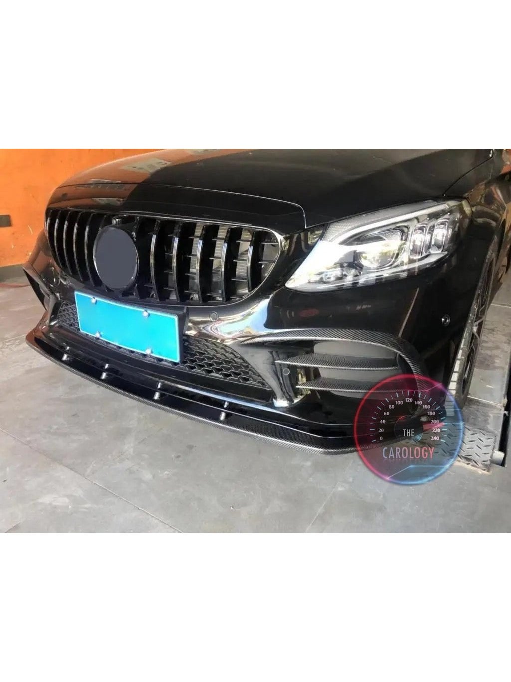 Mercedes W205 Front Bumper lip splitter