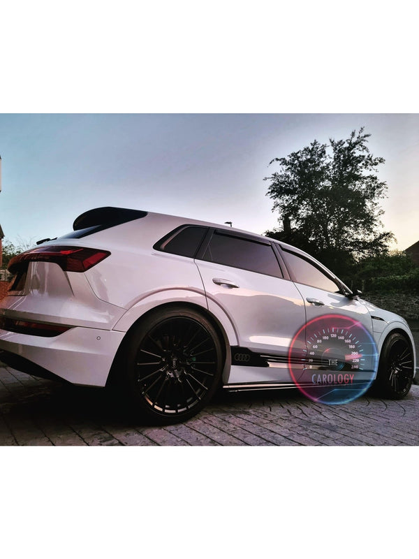 Audi e-tron rims wrap - Glossy Black