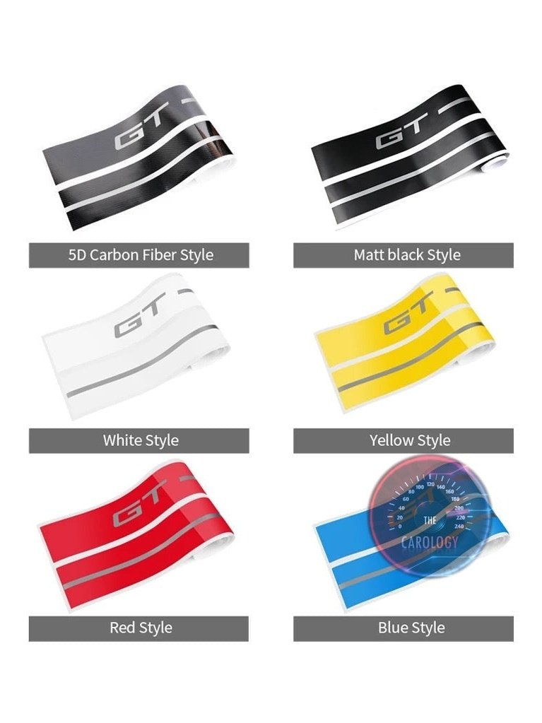 Mustang GT logo side stripe decal