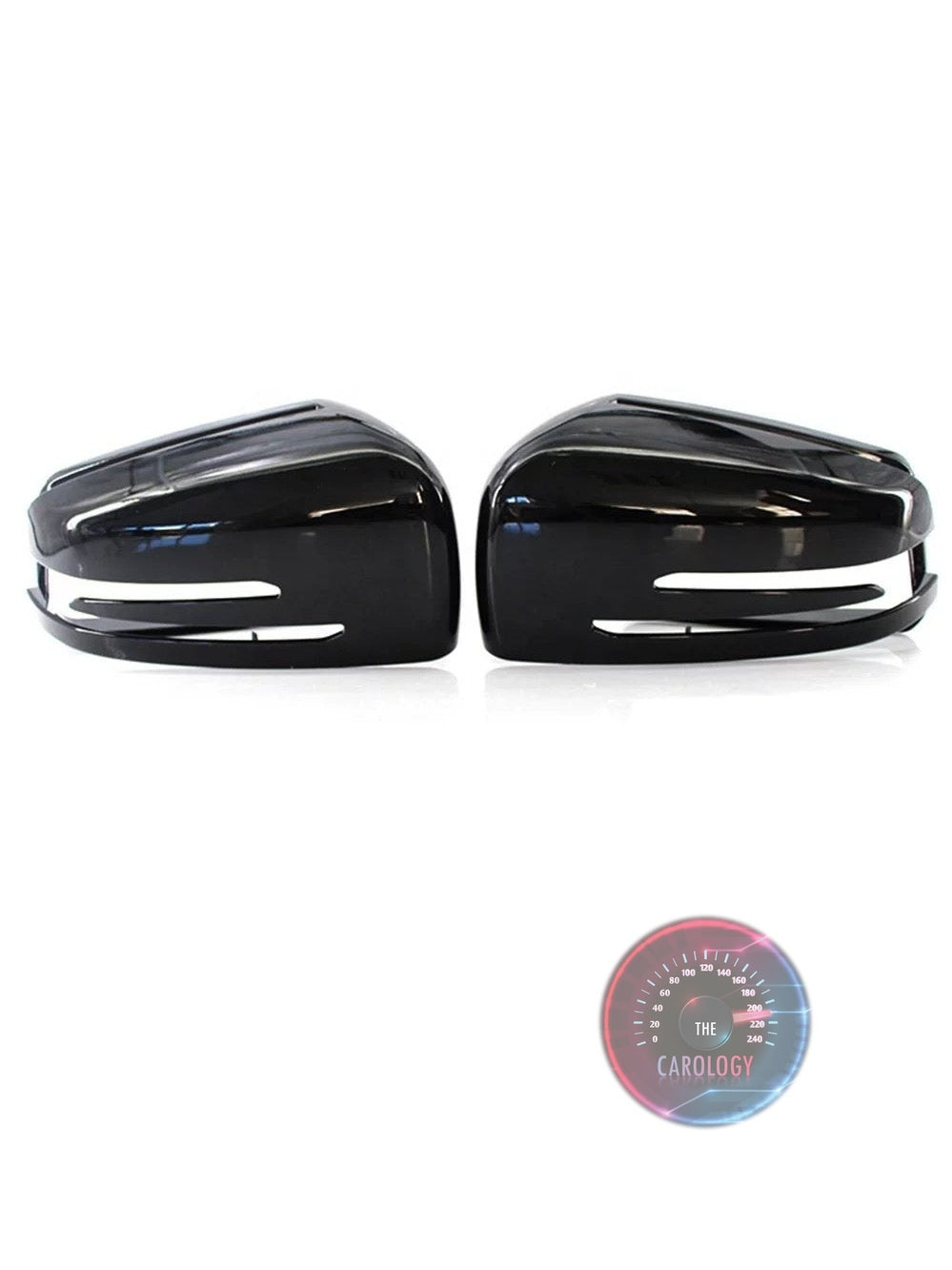 Mercedes black Side Mirror Covers - The Carology