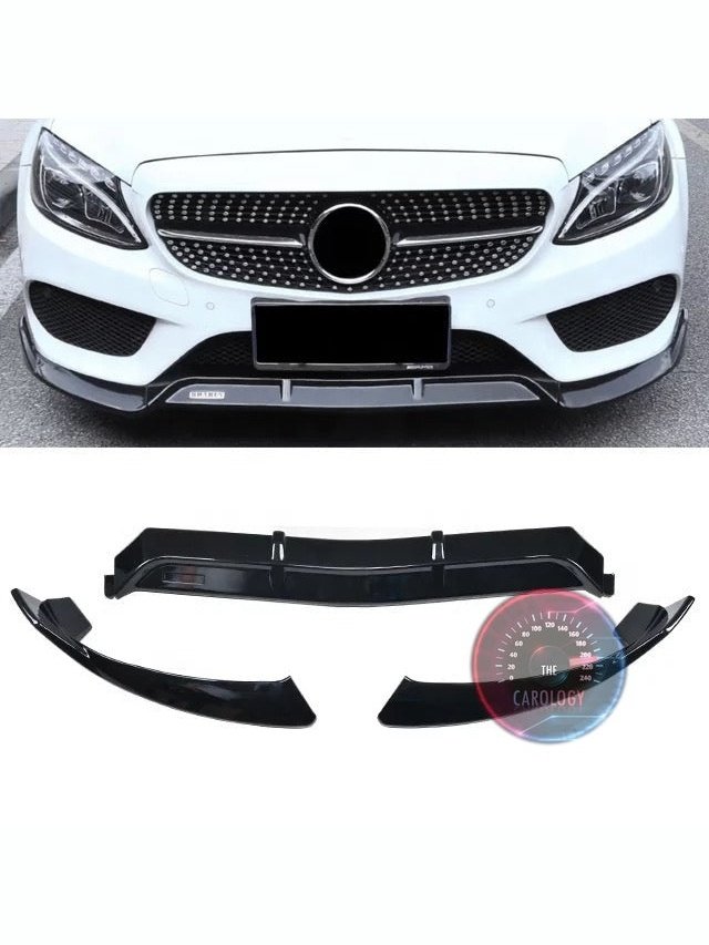 Mercedes W205 Front bumper lip - The Carology