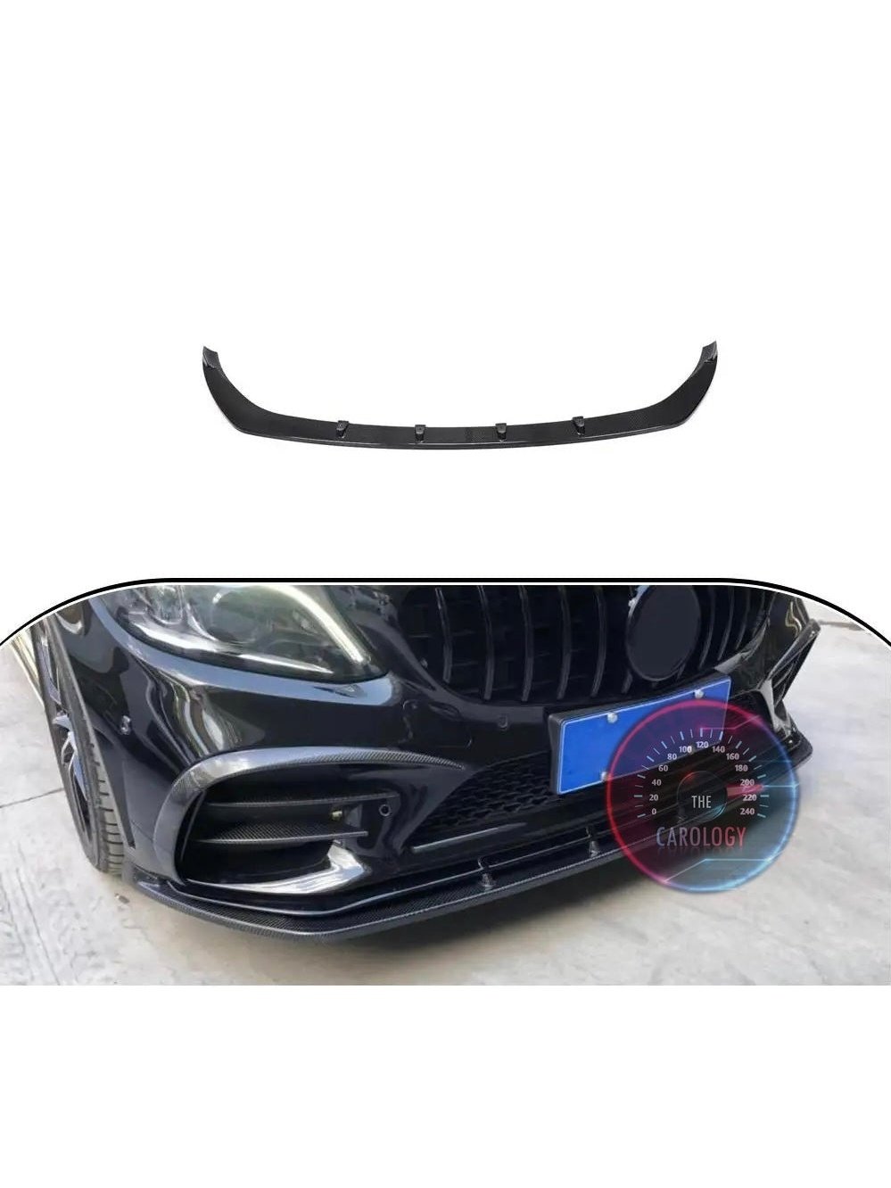 Mercedes W205 Front Bumper lip splitter
