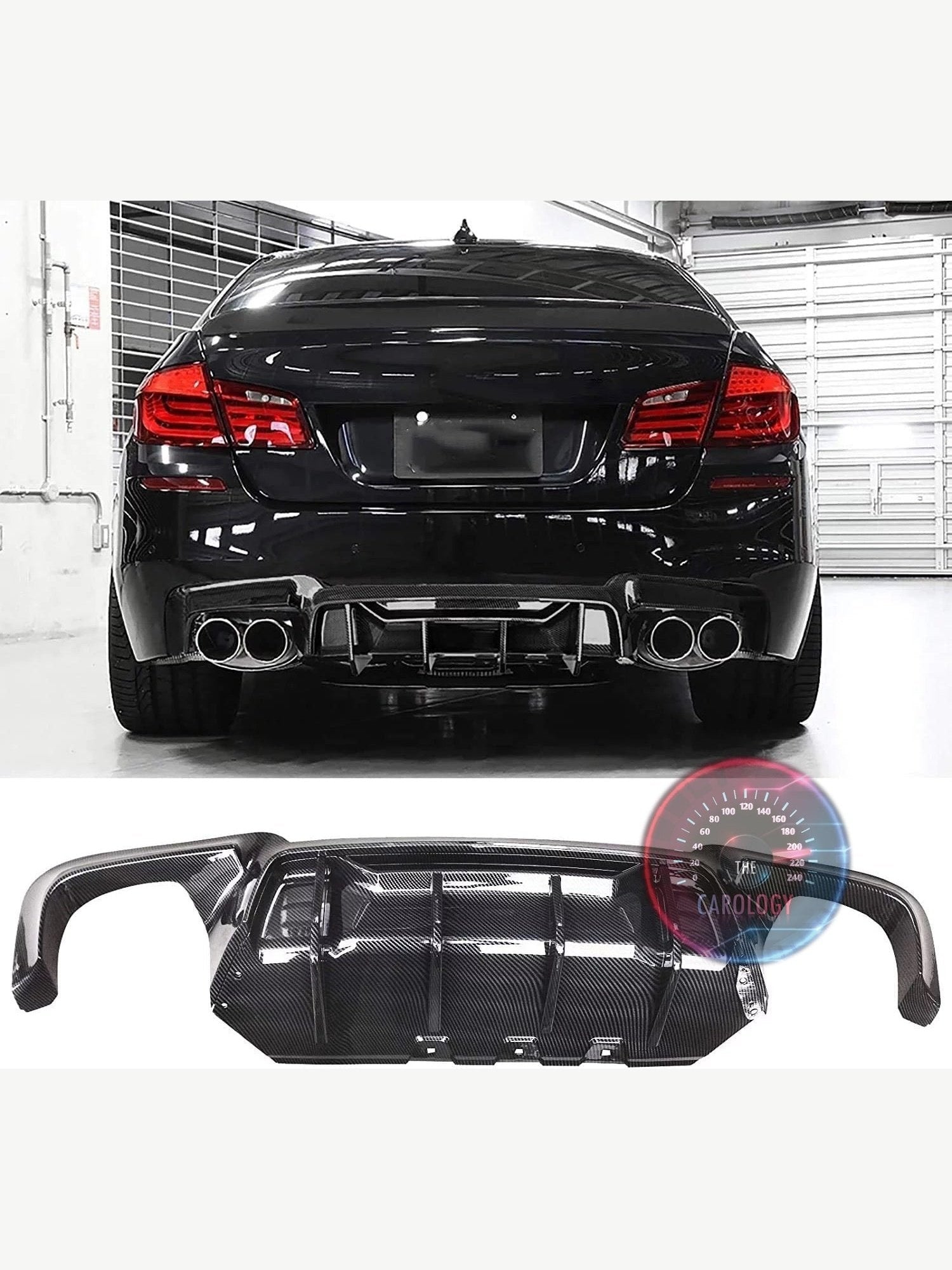 BMW 5 Series F10 Rear Quad Diffuser - The Carology