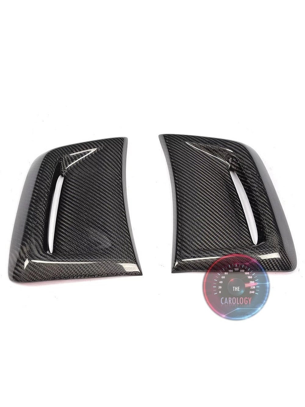 Mercedes W204 front bumper Air vent cover - Carbon fiber