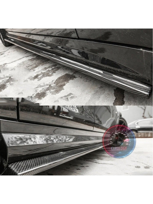 Mercedes W204 Side Skirts - Carbon Fiber