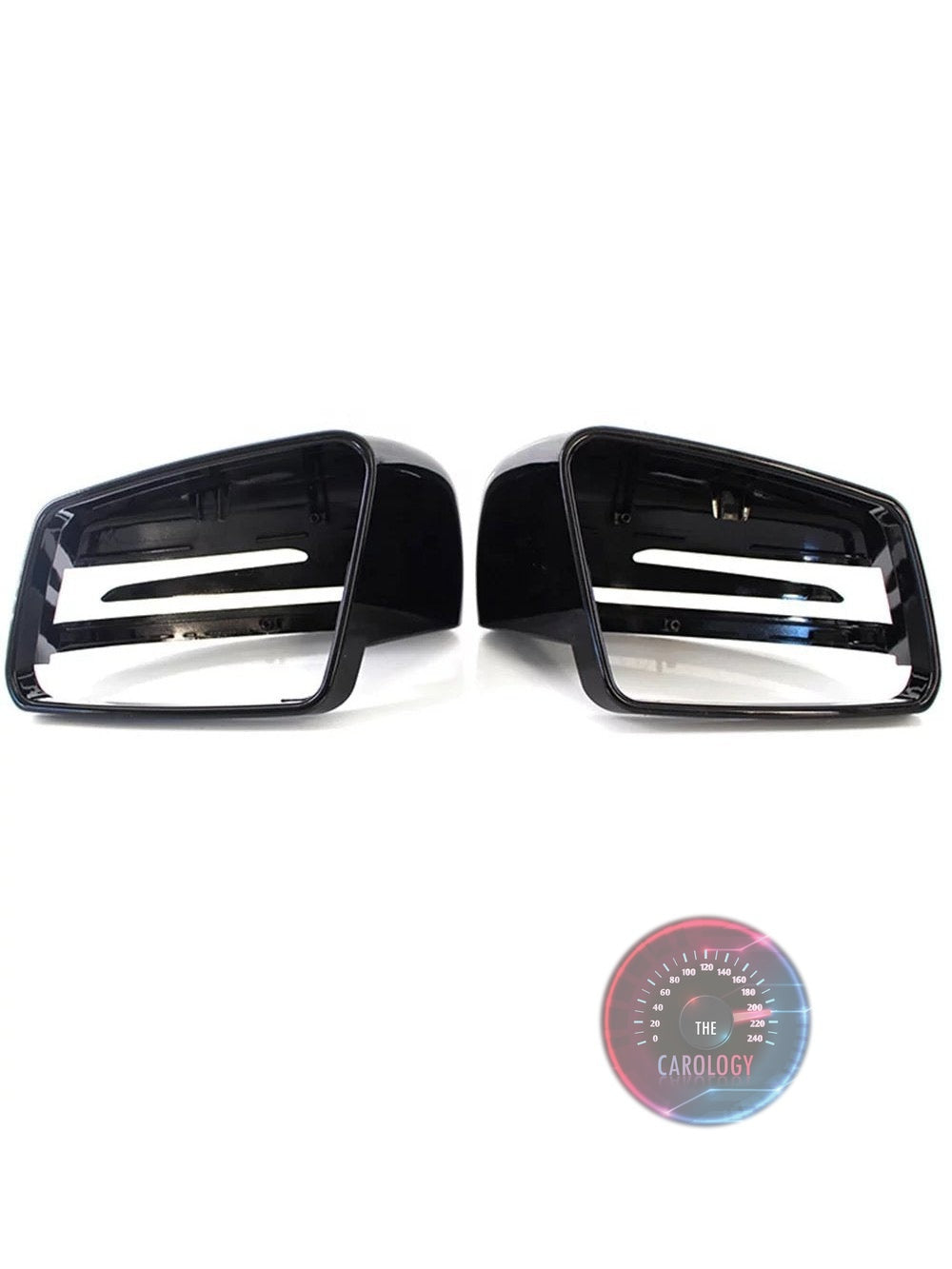 Mercedes black Side Mirror Covers - The Carology
