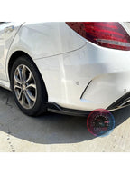 Mercedes W205 C Class rear bumper splitter - The Carology
