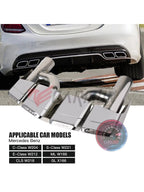 AMG Chrome 304 W204-W212 Muffler tips